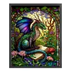(Stamped/Counted) Pterosaur Reading - 14CT Cross Stitch 45*55cm/17.72*21.65in