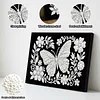 uk.everydayedeals DIY Pearl Painting With Frame - Handmade Self-Adhesive Pearls - Butterfly(20*30cm)
