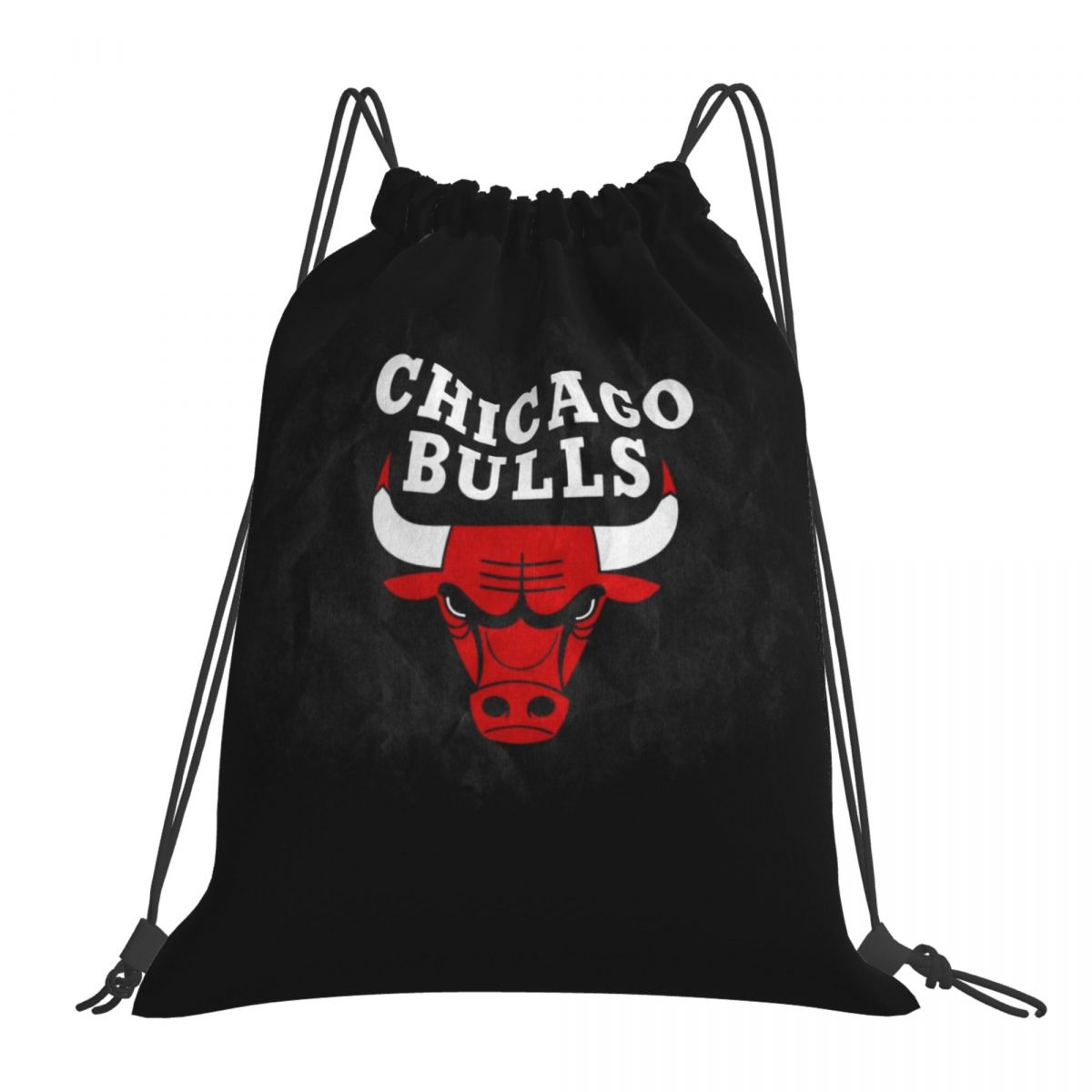 Chicago Bulls Classic Bulls Logo Foldable Sports Gym Drawstring Bag