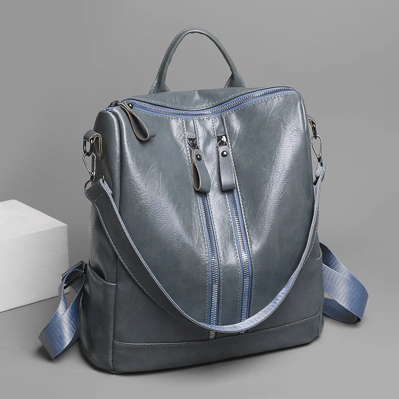 Women's Double Shoulder Simple Large Capacity Fashion Single Shoulder Bag