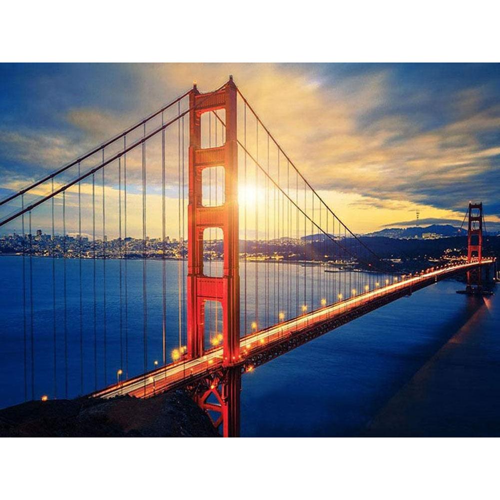 

Red Suspension Bridge-Round Drill Diamond Painting-40*30CM, 501 Original