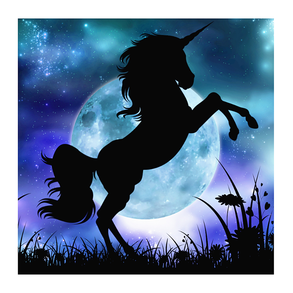 

40*40CM - Round Drill Diamond Painting - Horse, 501 Original