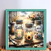 Sunflower Vase-11CT Stamped Cross Stitch Bead Embroidery 46*46cm