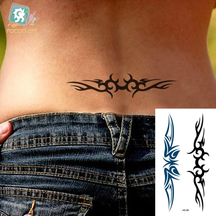 Small Temporary Tattoo Sticker G-dragon Same Black Smiling face Cat Star Pattern Water Transfer Body Art Fake Tatoo Women