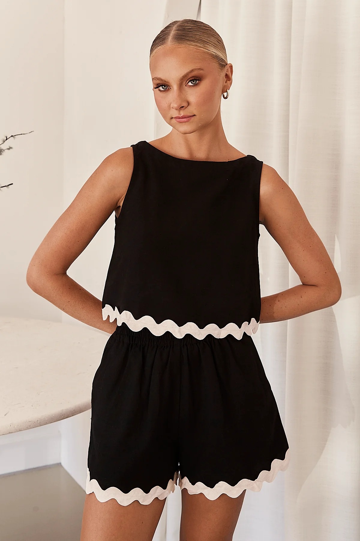 Mature Women Top And Shorts Comfortable Casual Summer Solid Two Piece Set Suit