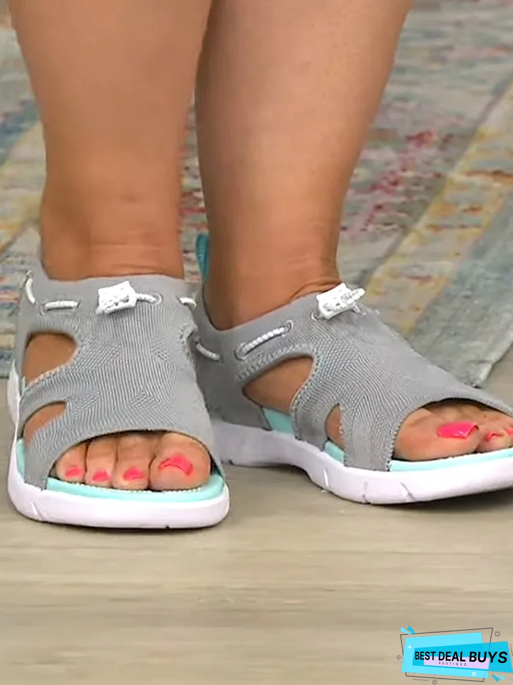 Women Summer Sports Mesh Fabric Athletic Sandals