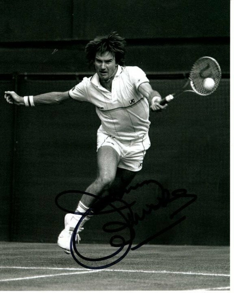 Jimmy connors signed autographed tennis Photo Poster painting