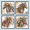 (Multi-Style)Horse-Partial Special Shaped Diamond Painting 30*30CM