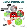 8Pcs M Beans Diamond Painting Coasters