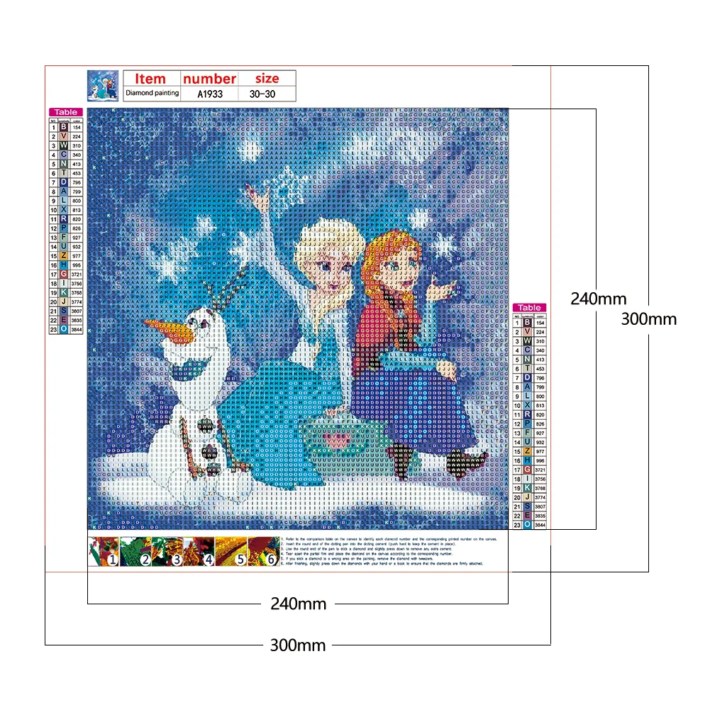 Diamond Painting - Full Round Drill - Frozen(30*30cm)