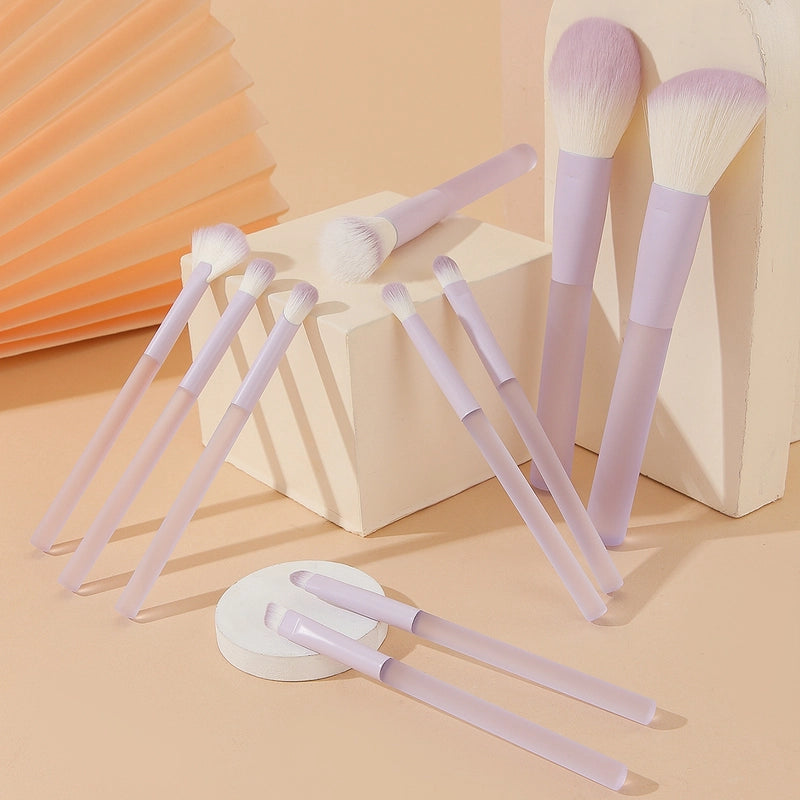 Lady Minimalist Artificial Fiber Plastic Handgrip Makeup Brushes 1 Set