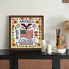 250th Anniversary US Independence-Partial 11CT Stamped Cross Stitch 36*36cm tapestrymarket