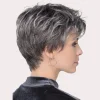 Mix Color Gray Short Curly Pixie Cut Synthetic Wig