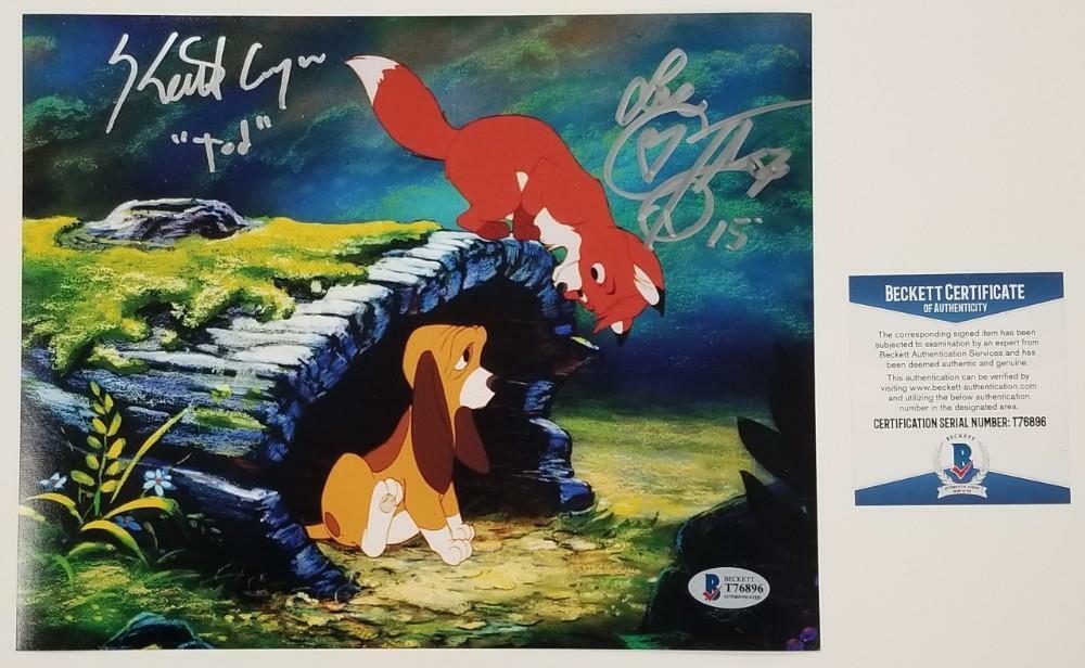 Keith Coogan & Corey Feldman signed Fox and the Hound 8x10 Photo Poster painting ~ BAS COA