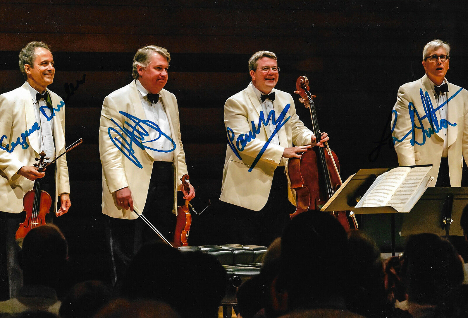 Emerson String Quartet signed 8x12 inch Photo Poster painting autograph