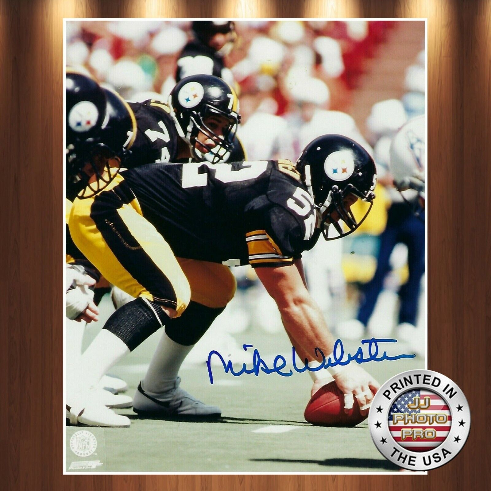 Mike Webster Autographed Signed 8x10 Photo Poster painting (HOF Steelers) REPRINT