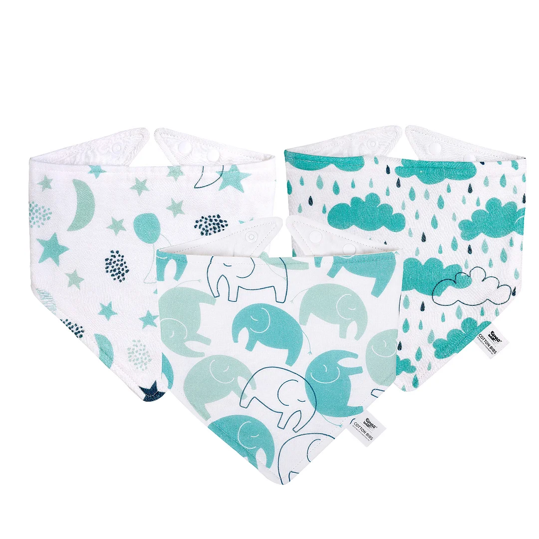 Egmao Baby Bandana Bibs Super Soft - Dreaming Sky