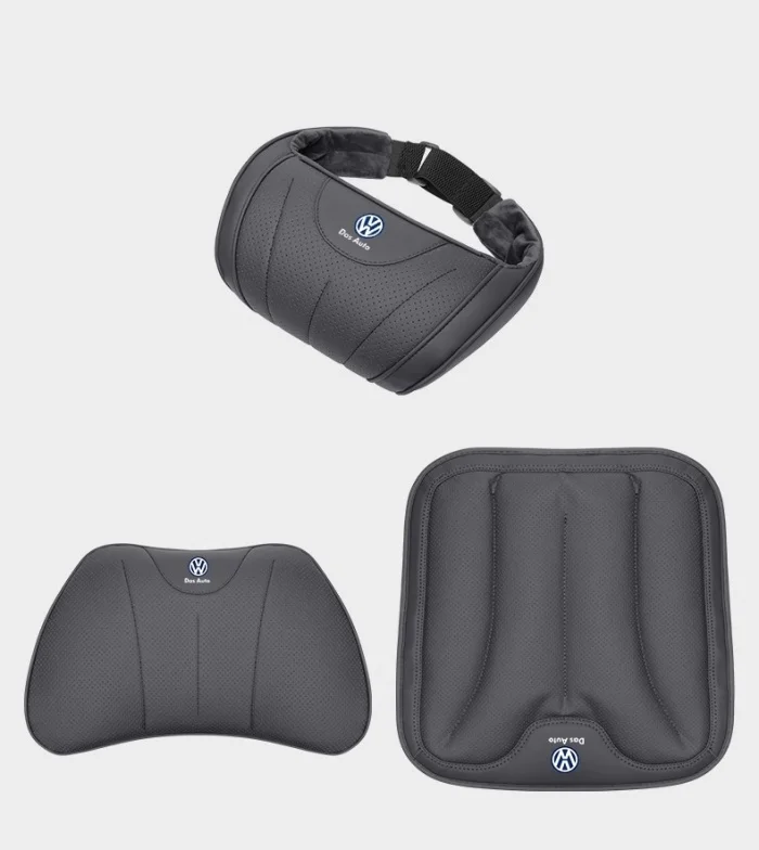 Car four seasons universal skin-friendly comfortable headrest neck pillow sports seat pillow lumbar support cushion