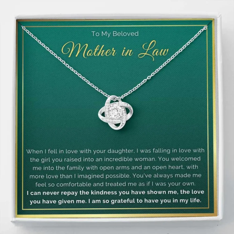 To Mother In Law Love Knot Necklace from Son in Law