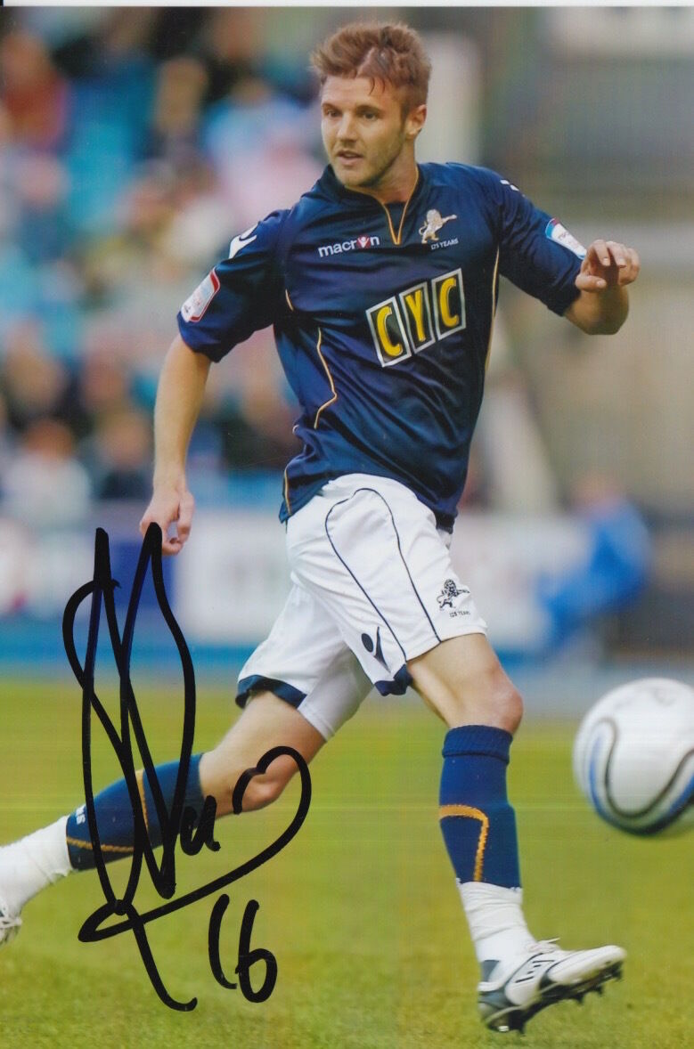 MILLWALL HAND SIGNED SCOTT BARRON 6X4 Photo Poster painting 12.