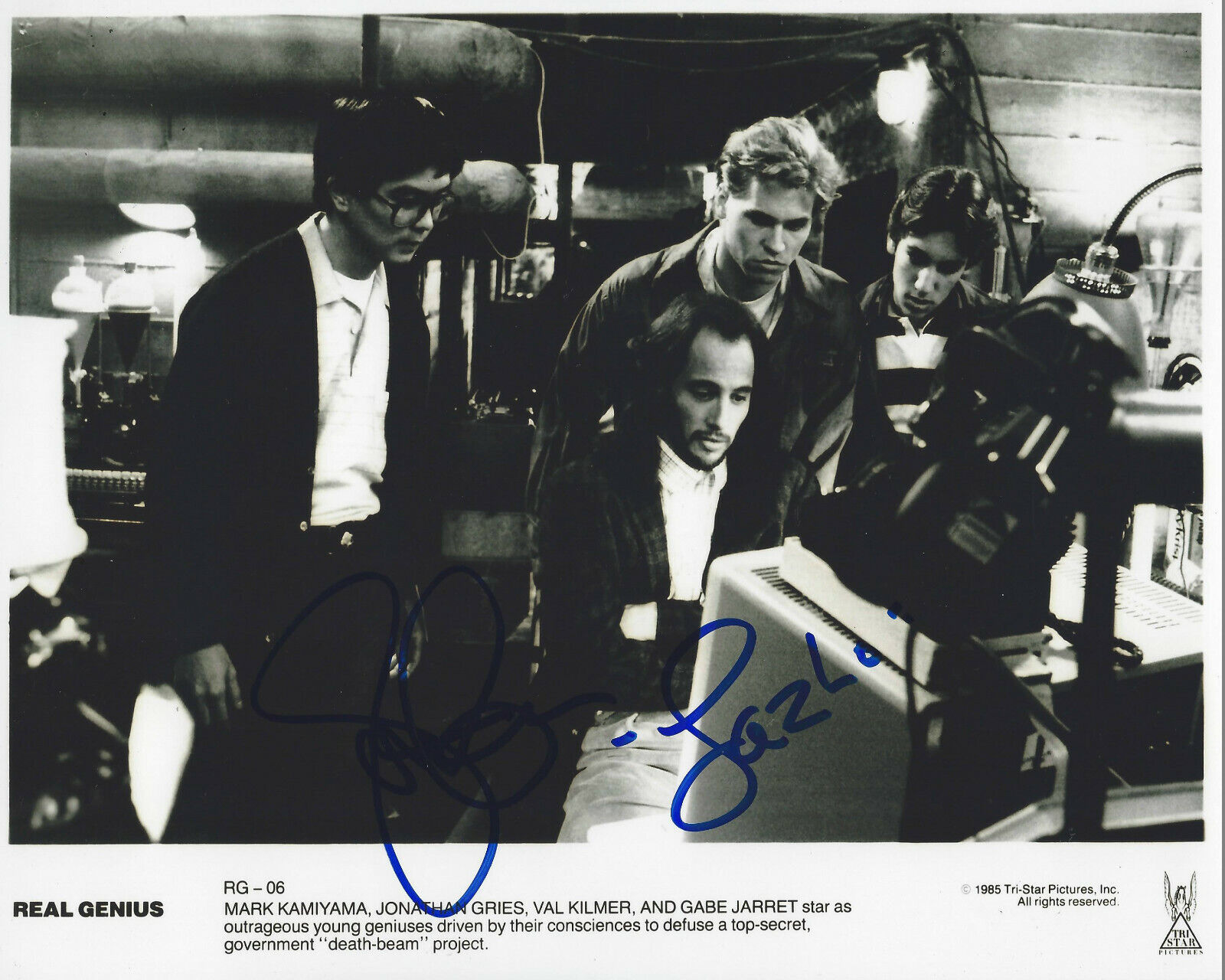 JON GRIES SIGNED AUTHENTIC 'REAL GENIUS' 8x10 MOVIE Photo Poster painting w/COA ACTOR