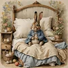 Lapin-Perceuse Ronde Peinture Diamant-40*40Cm