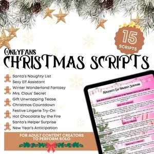 Pornhint Onlyfans Christmas Scripts 2024 15 JOI Scripts for adult content creators NSFW Onlyfans Content Ideas & Sexting Scripts NSFW