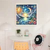 Sun Moon Ocean And Flowers-11CT Stamped Cross Stitch 40*40cm/15.75*15.75in