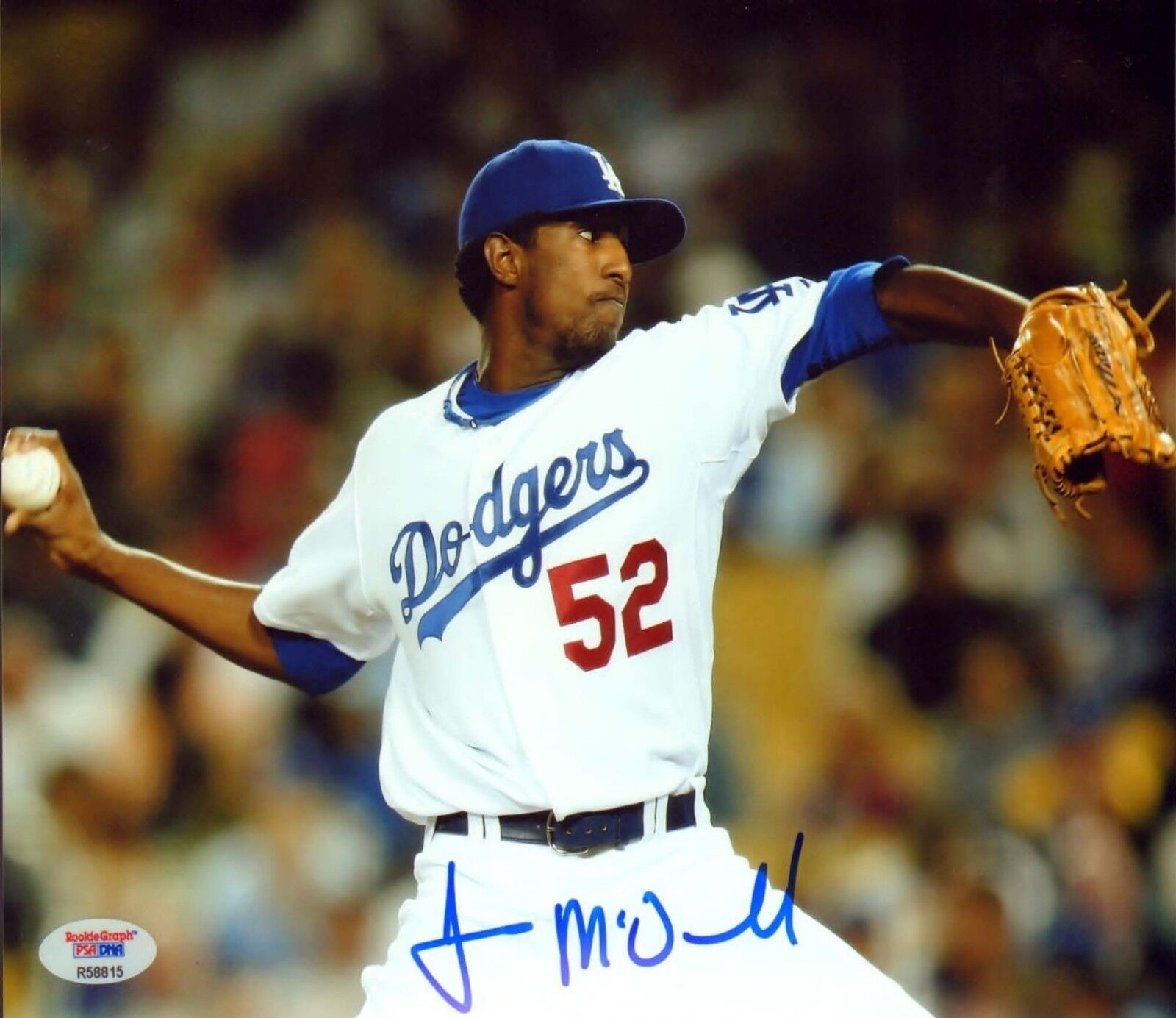 James McDonald Signed Dodgers 8x10 Photo Poster painting PSA/DNA COA Rookie Autograph Picture 52