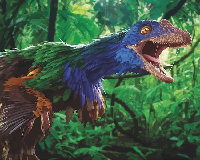 

Angry Dinosaur – Paint By Numbers - 40*50CM, 501 Original