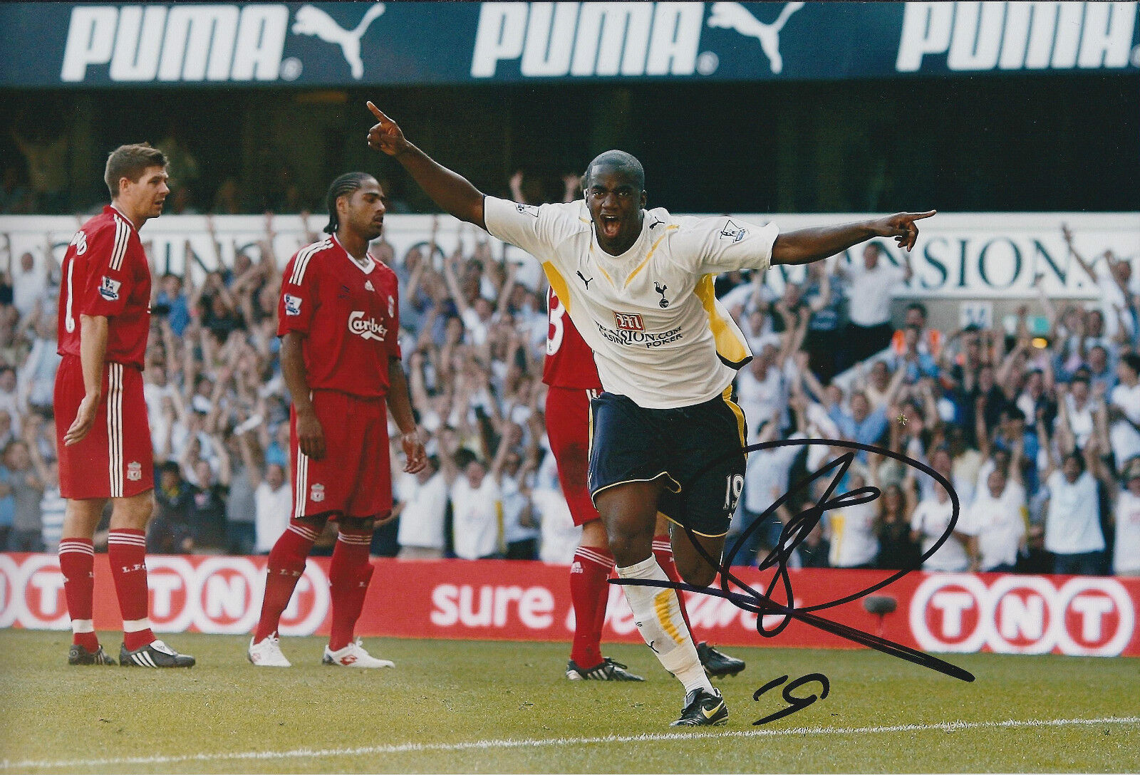 Sebastien BASSONG Signed Autograph 12x8 Photo Poster painting AFTAL COA Tottenham Hotspurs SPURS