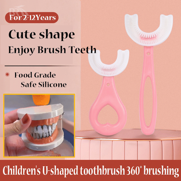 U-shaped children's toothbrush-BUY 3 FREE SHIPPING