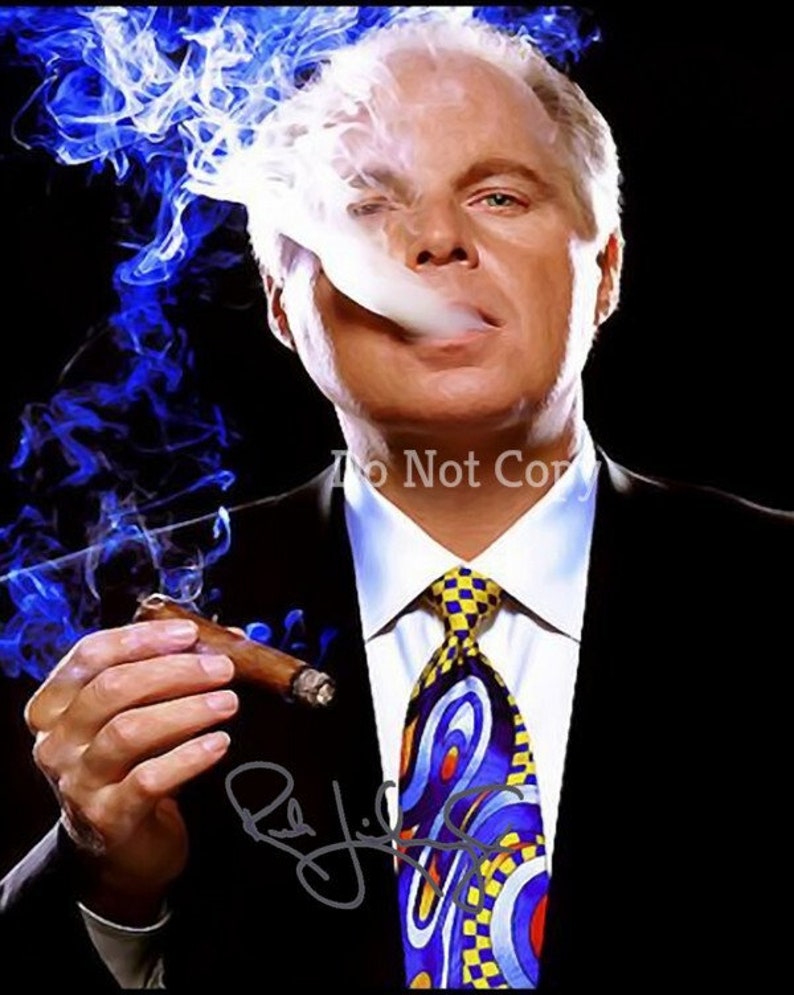 Rush Limbaugh Signed Photo Poster painting 8X10 rp Autographed Picture