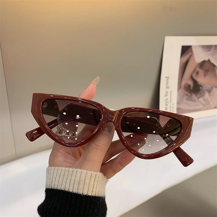 Women's Casual Cat's Eye Large Rim Sunglasses