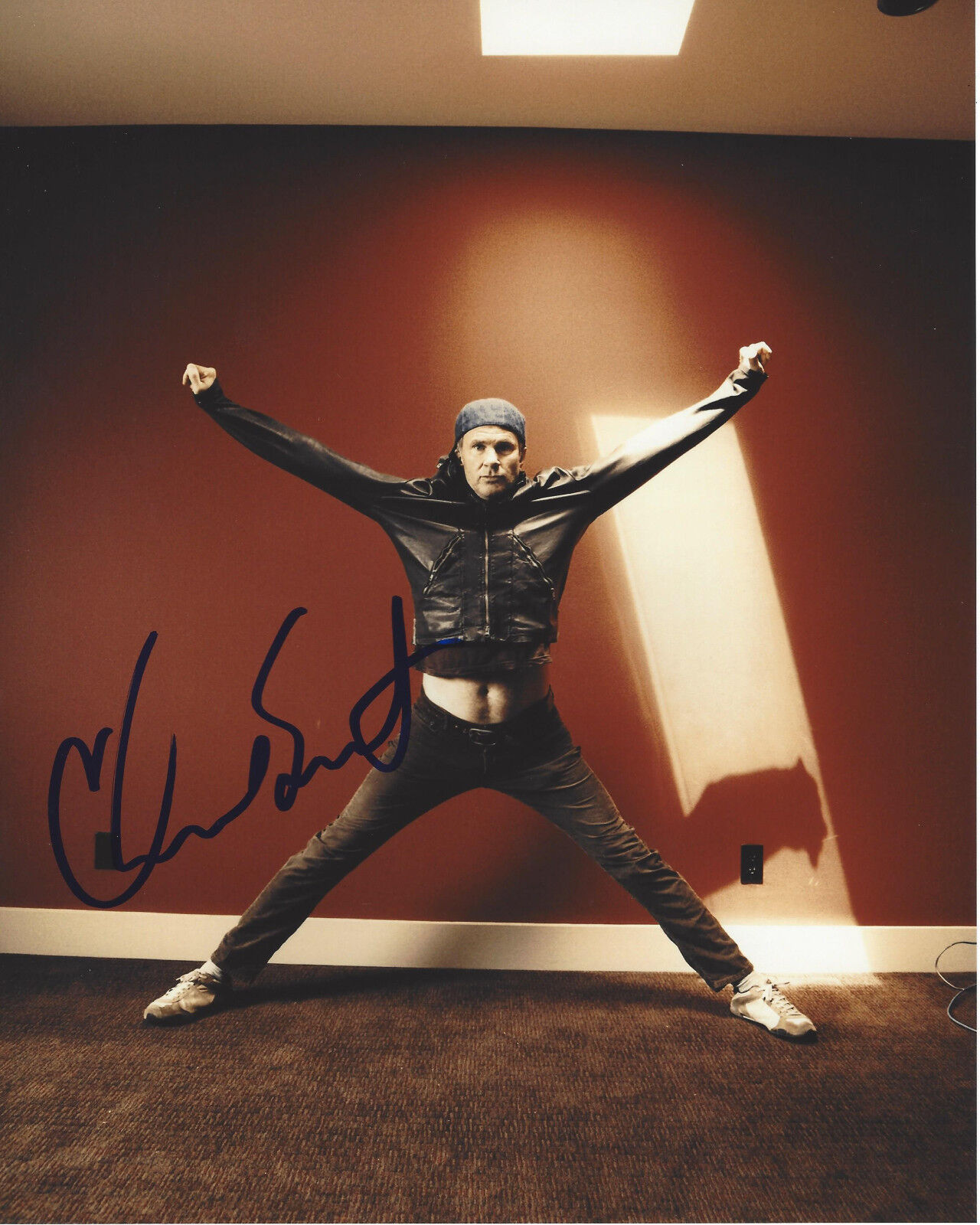 CHAD SMITH RED HOT CHILI PEPPERS DRUMMER HAND SIGNED 8X10 Photo Poster painting 9 w/COA RHCP