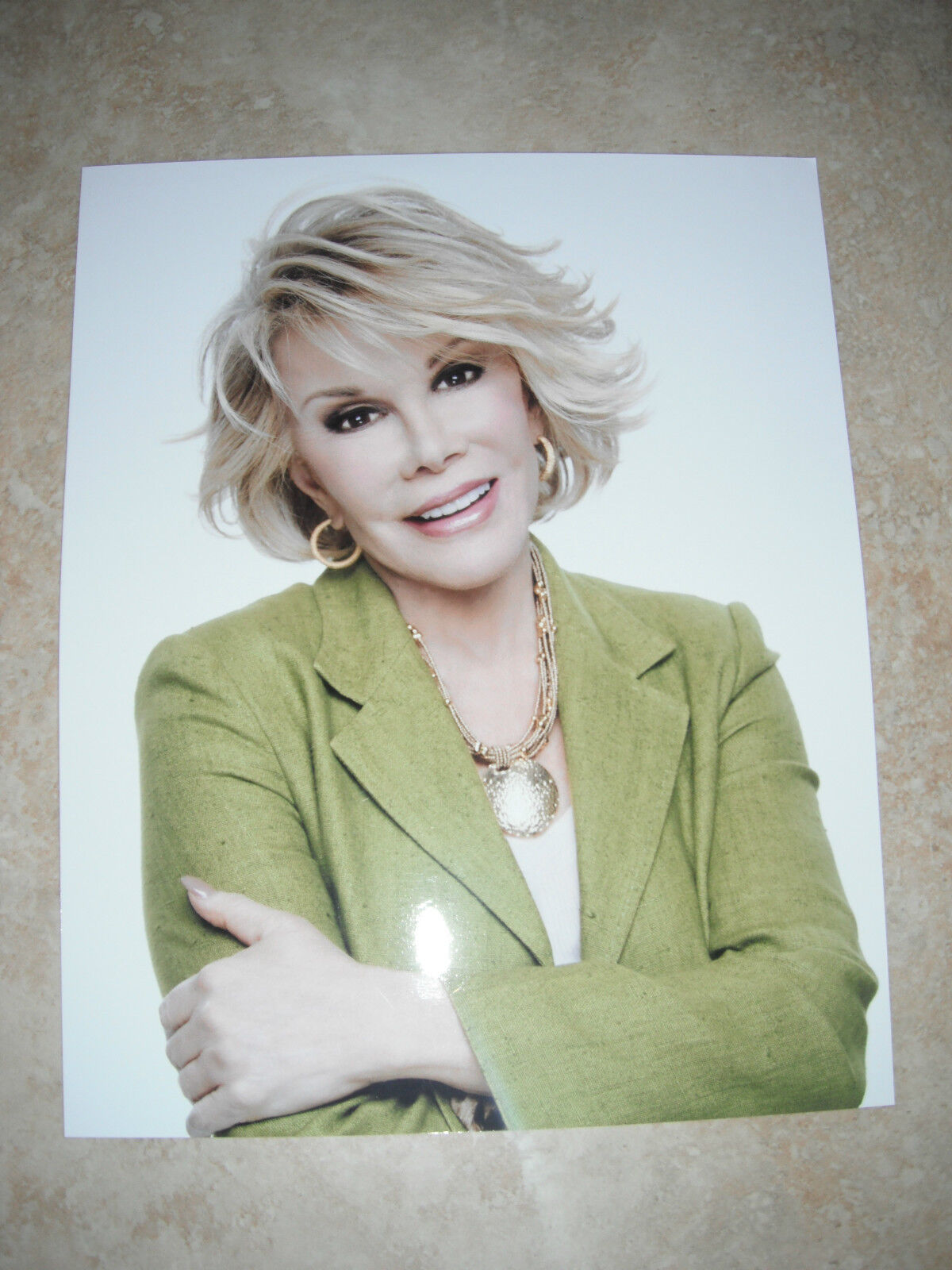 Joan Rivers Comedienne Color 8x10 Promo Photo Poster painting Picture #3