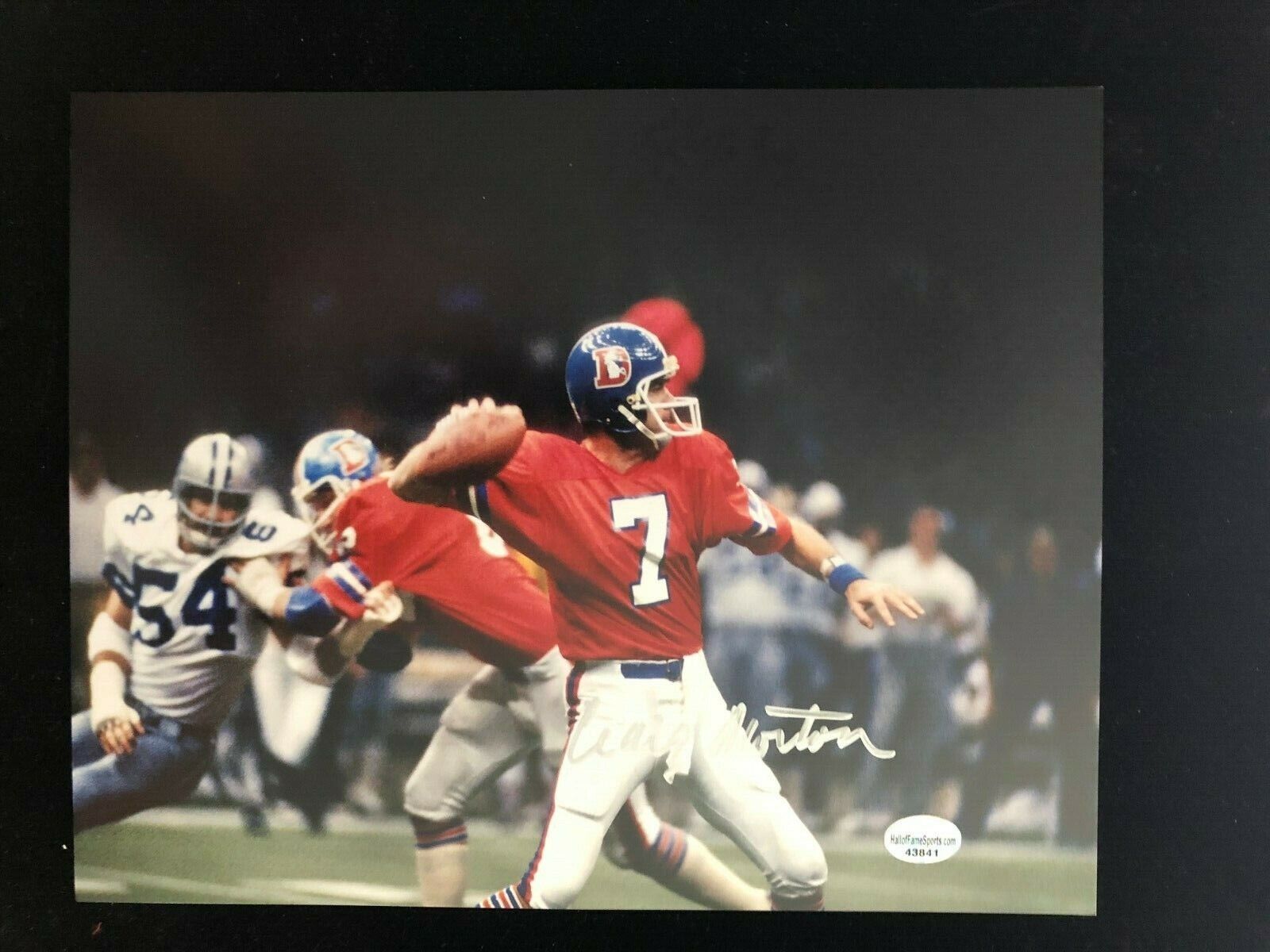 Craig Morton Signed Autographed Photo Poster painting COA - Denver Broncos - NFL