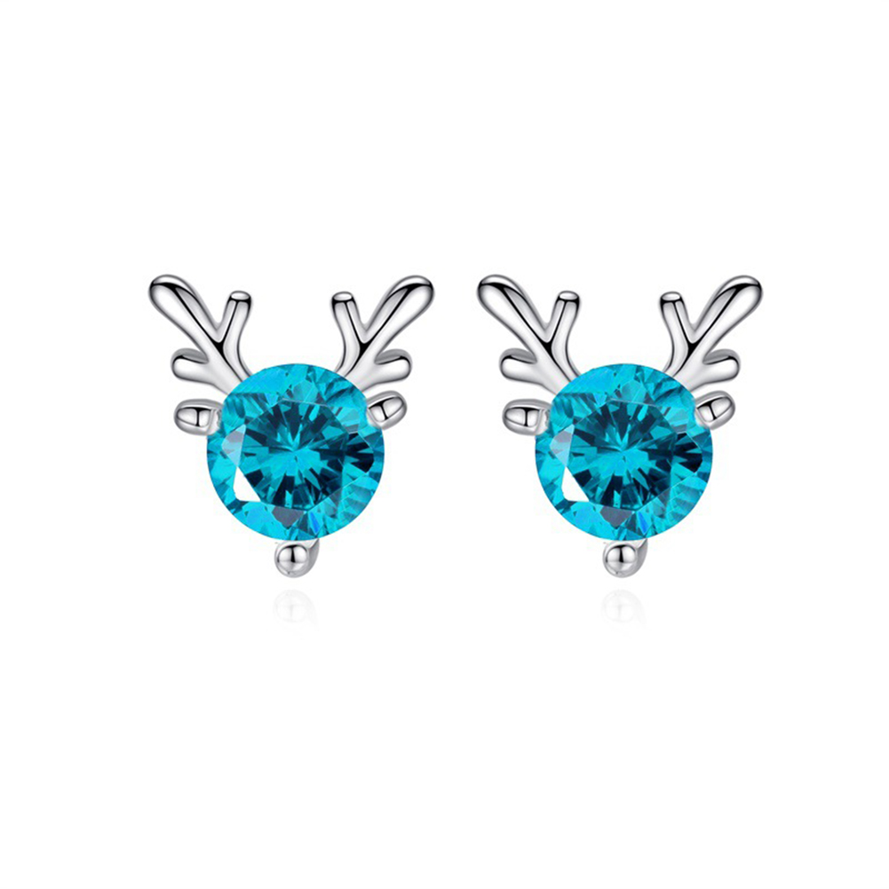 

1 Pair Christmas Antlers Ear Stud Women Simple Chic Alloy Earrings Jewelry, 501 Original