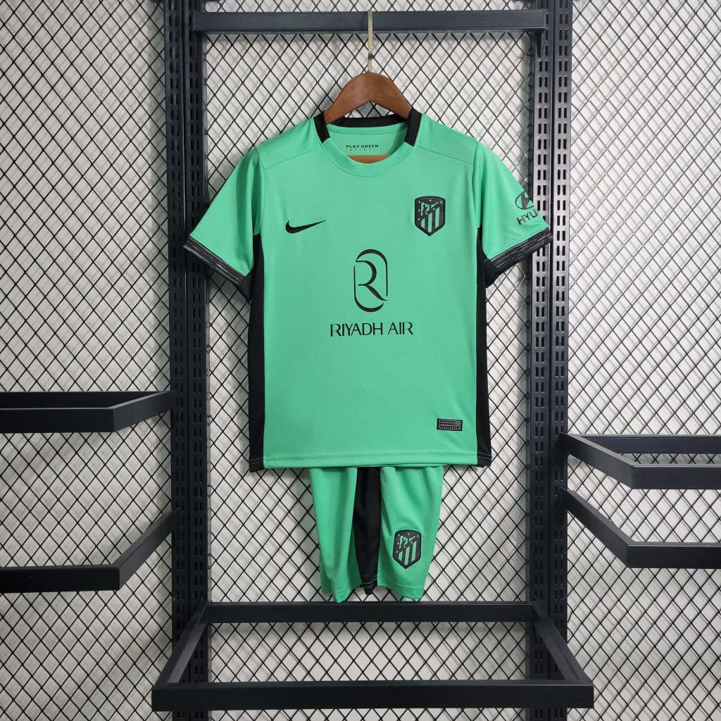 2023-2024 Kids Atletico Madrid Third Away Football Shirt 1:1 Thai Quality