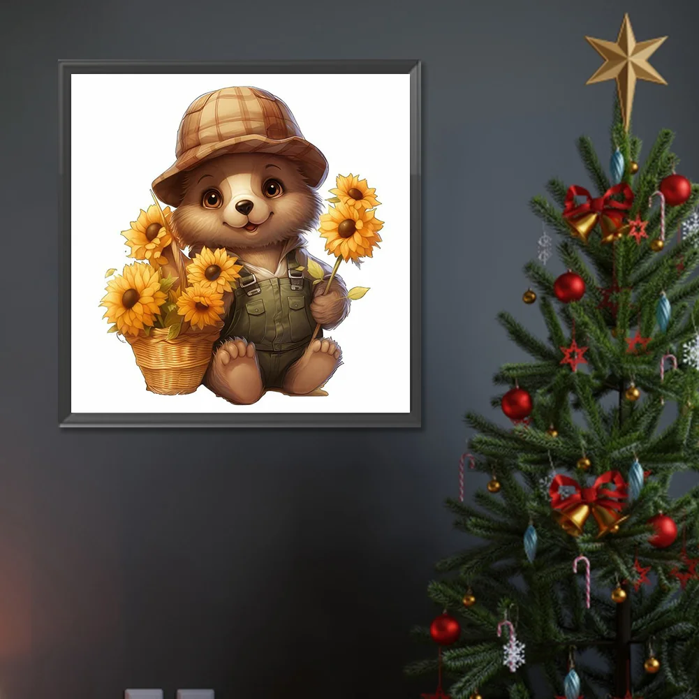 Full Round Diamond Painting 30*30cm - Bear