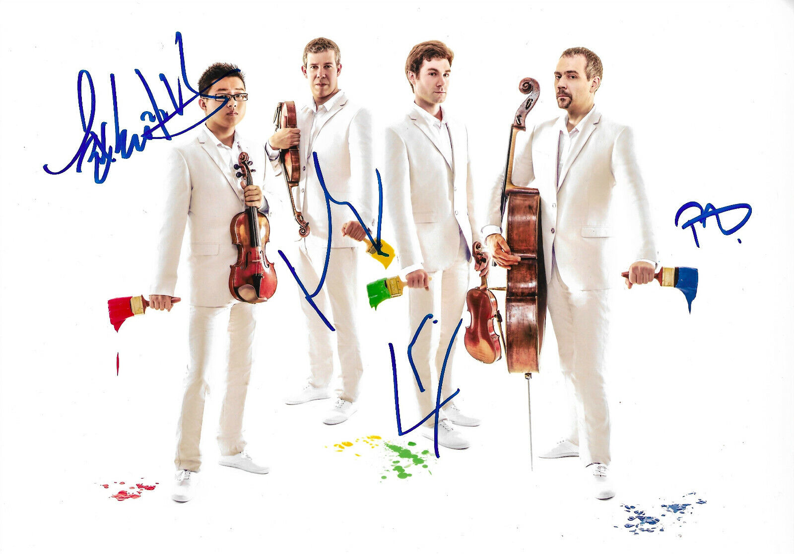 Quatuor Diotima signed 8x12 inch Photo Poster painting autographs