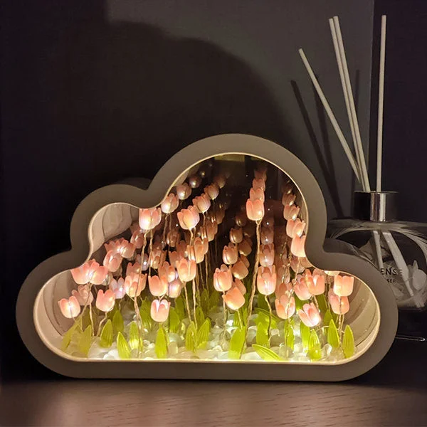 Infinity Tulip Cloud Mirror