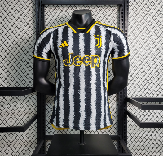 23/24 Juventus Home Player Version Men's Football T-Shirt Thai Quality