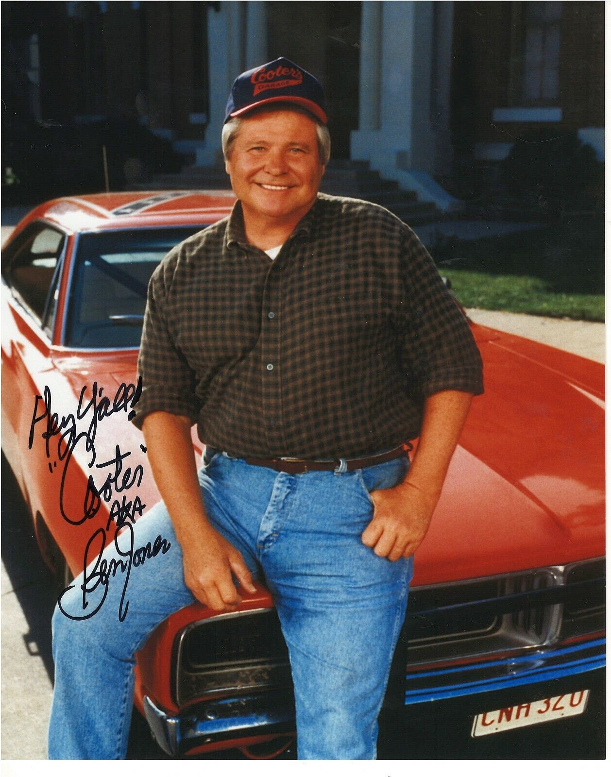BEN JONES COOTER DUKES OF HAZZARD RARE SIGNED Photo Poster painting
