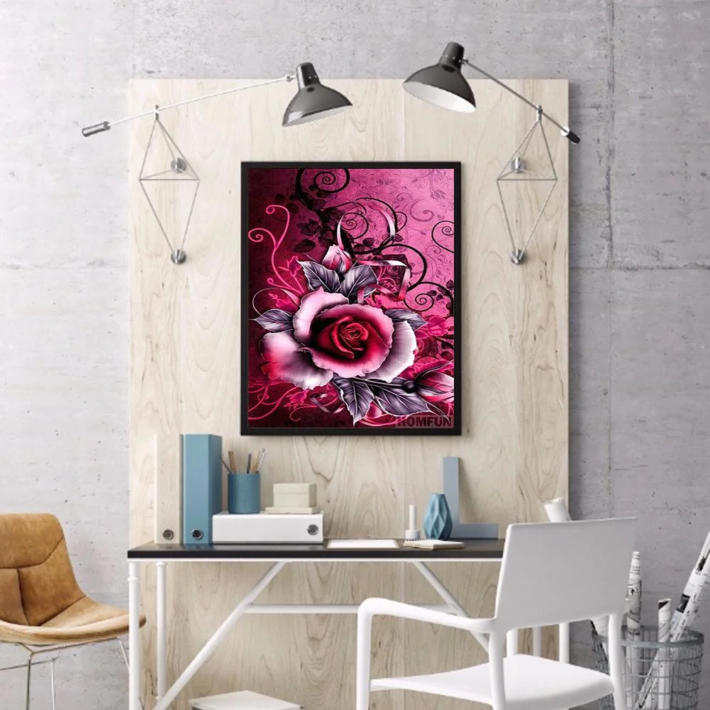 Diamond Painting - Full Round Drill - Rose(30*40cm)