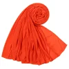 Plain Color Women Sweat Cloth Long Hijab Scarf Shawl