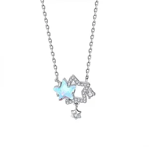 Blue Gemini necklace
