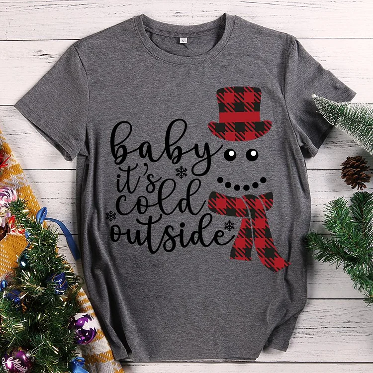 Christmas Baby it's cold outside T-shirt Tee -603966-Annaletters