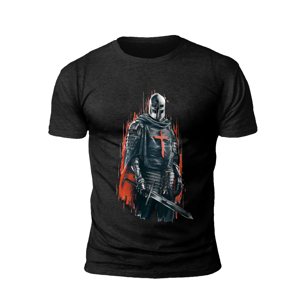 Crusader's Resolve: Red Cross Knight t-shirt