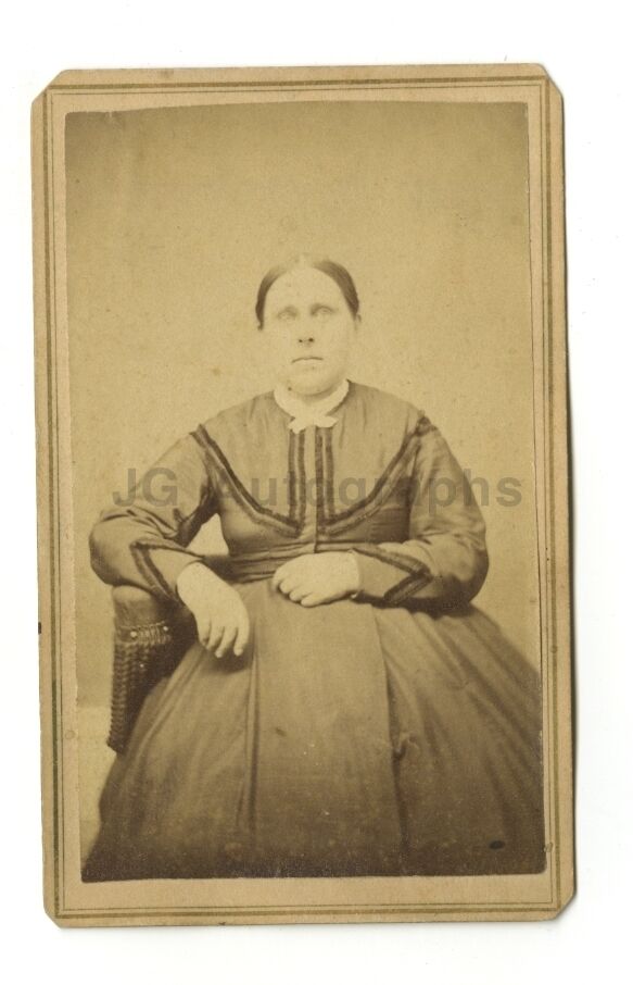 19th Century Fashion - Original Carte-de-visite Photo Poster painting CDV - Morrisville, Vermont